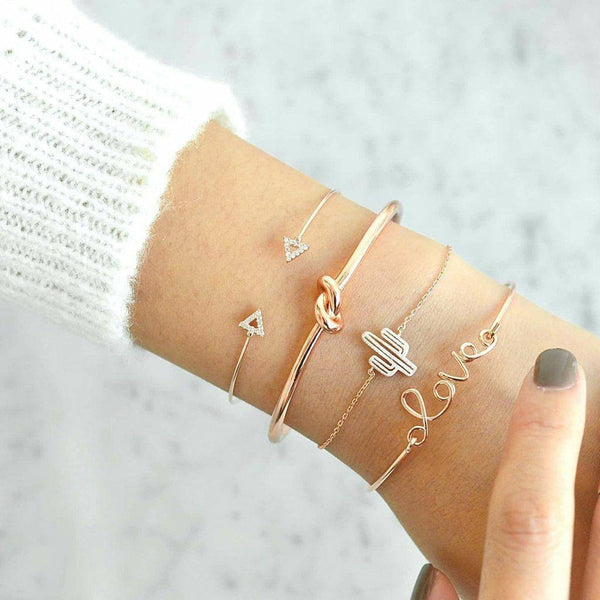 Love Cactus Knot Arrows Bracelets