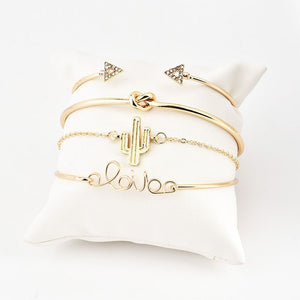 Love Cactus Knot Arrows Bracelets