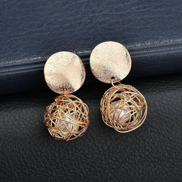 Ball Geometric Earrings