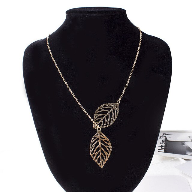 Two-Leaf Necklace