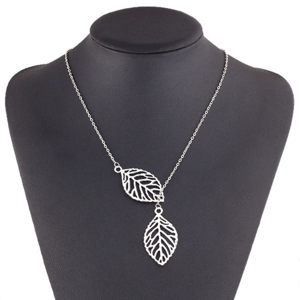 Two-Leaf Necklace