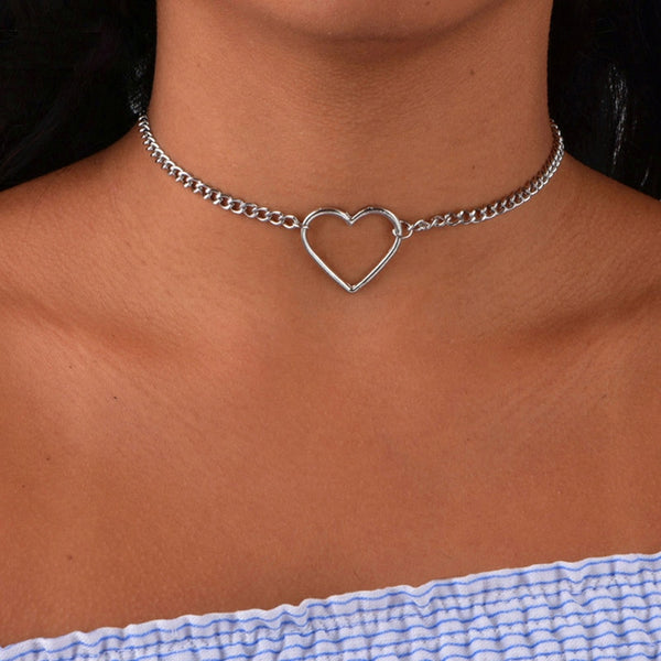 Hollow Heart Necklace