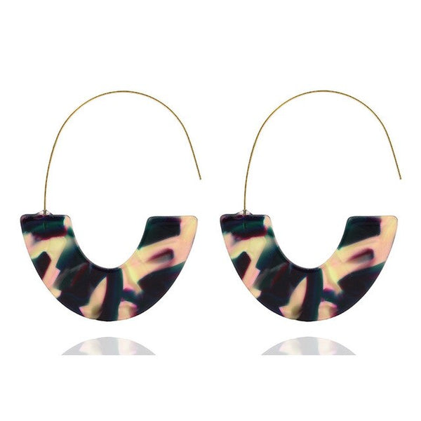 Big Leopard Hook Earrings