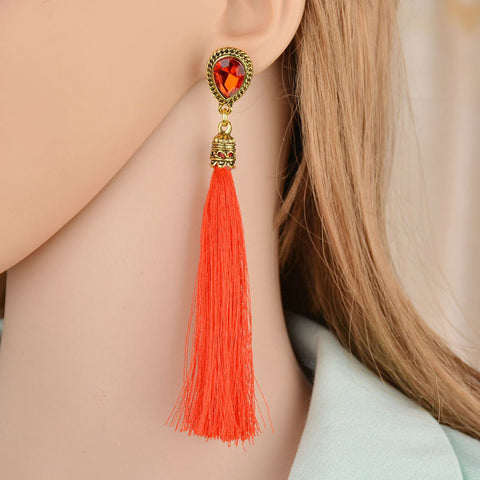 Long Tassel Earrings