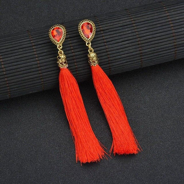 Long Tassel Earrings